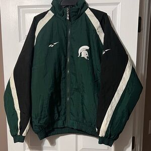 Vintage 1990s Michigan State Reebok Puffer Jacket 
Men’s Size Large-Make Offer